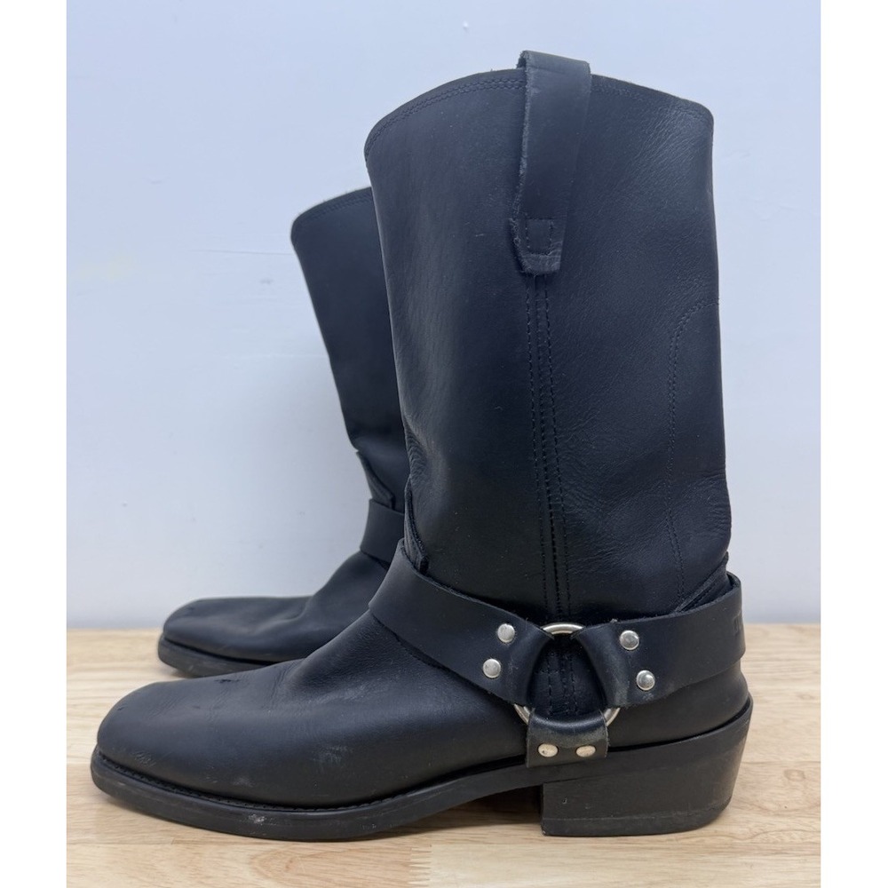 Durango DB510 Men's 11 M Black Leather Harness Motorcycle Western Boots #30